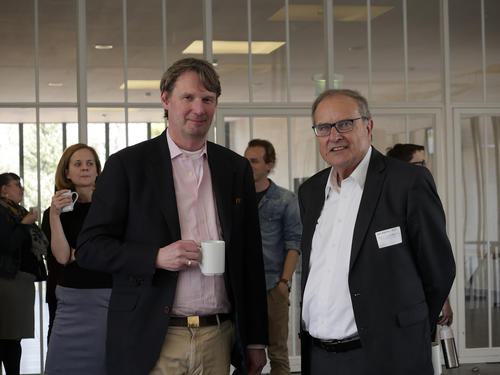 Prof. Dr. Joachim Metzner und Dr. Andreas Brandtner im Gespräch